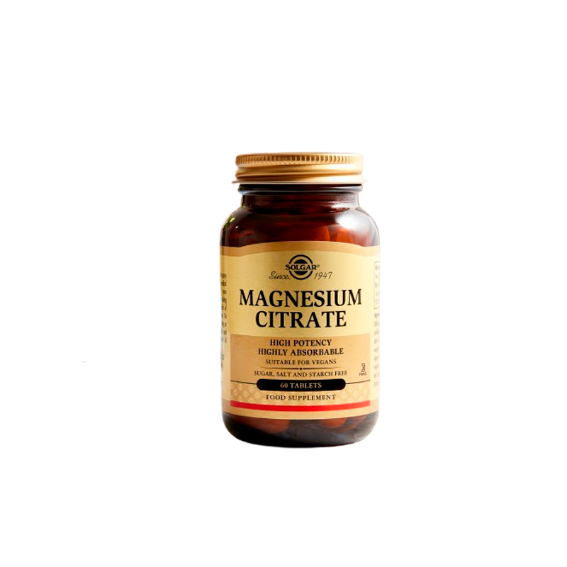 Solgar Magnesium Citrate - 60 tabs.