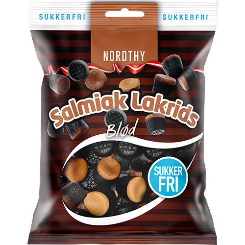 Nordthy Sukkerfri Salmiak Lakrids (80 g)