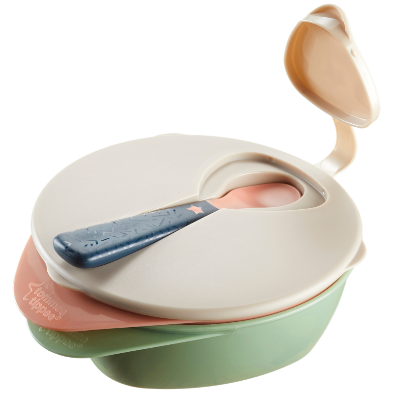 Tommee Tippee Easy Scoop Bowl Lid & Spoon (1 sæt)