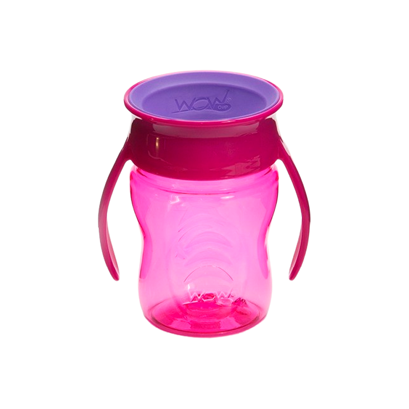 WOW Baby Kop Spildfri Pink Tritan (207 ml)