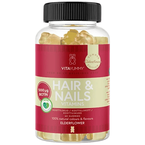 VitaYummy Hair & Nails Elderflower (60 stk)