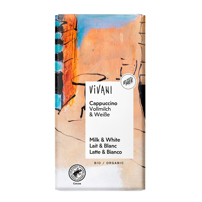 Vivani Cappuchino Chokolade Ø - 100 g.