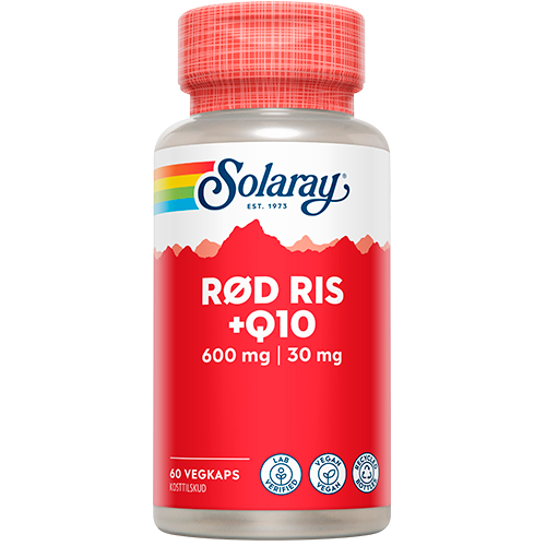 Solaray Rød Ris & Q10 - 60 kap.