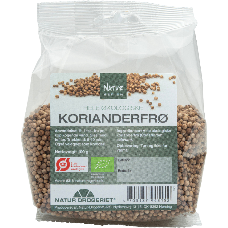 Natur Drogeriet Koriander Hel Ø - 100 g.