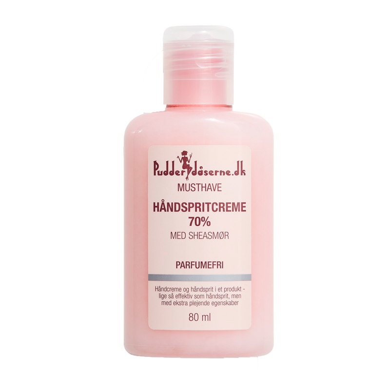 Pudderdåserne Håndsprit Creme 70% (80 ml)