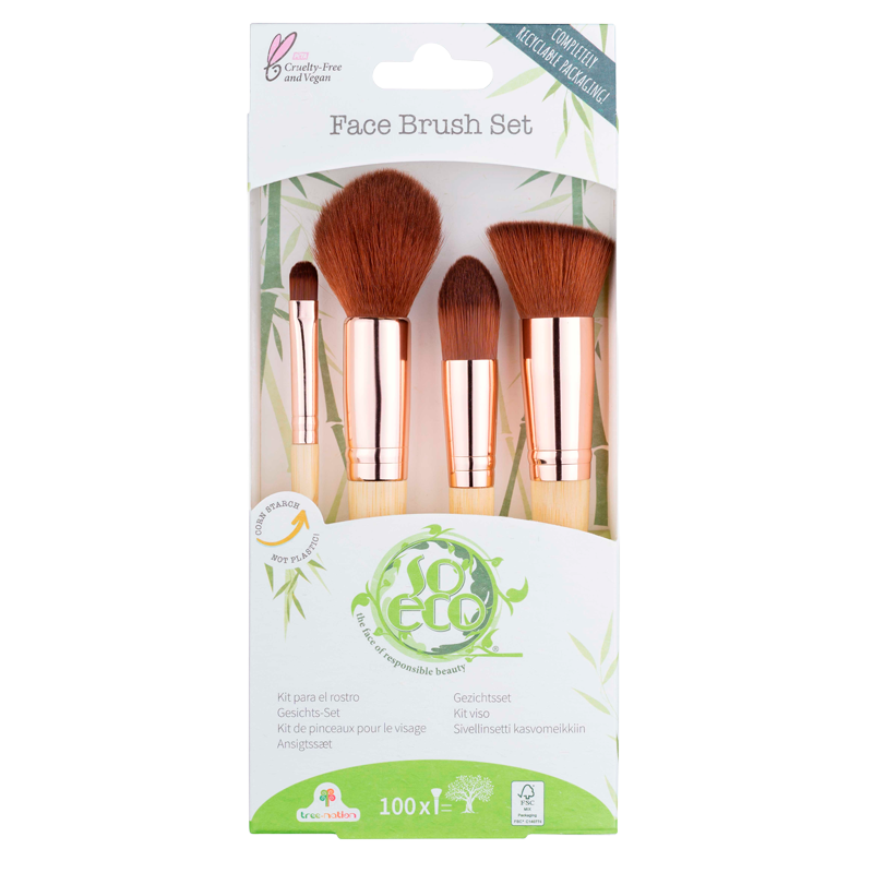So Eco Face Brush Kit - 4 stk