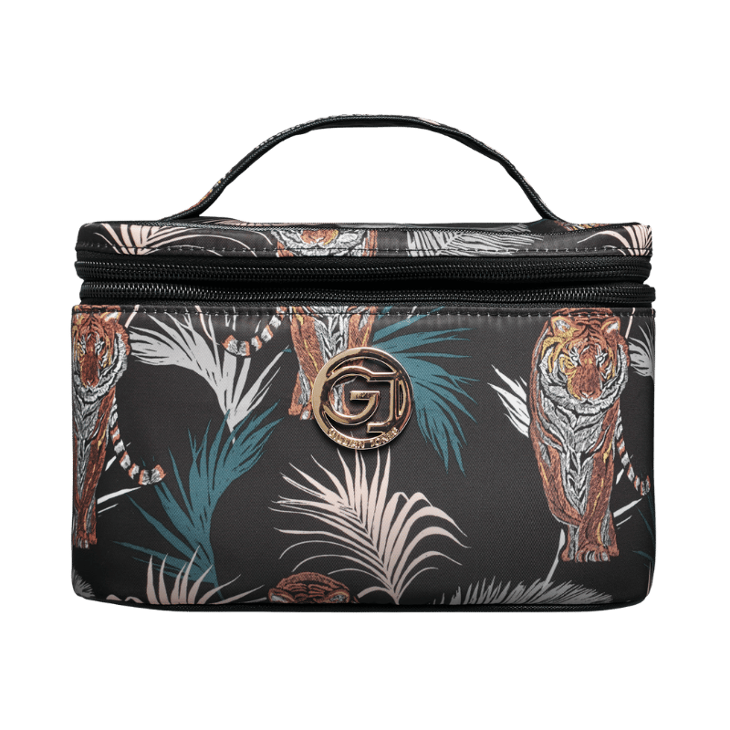 Gillian Jones Beautyboks Sort Tigre & Palme Print (1 stk)