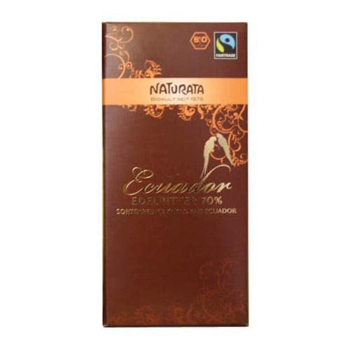 Naturata Fairtrade Chokolade Bitter 70% Ø - 100 g