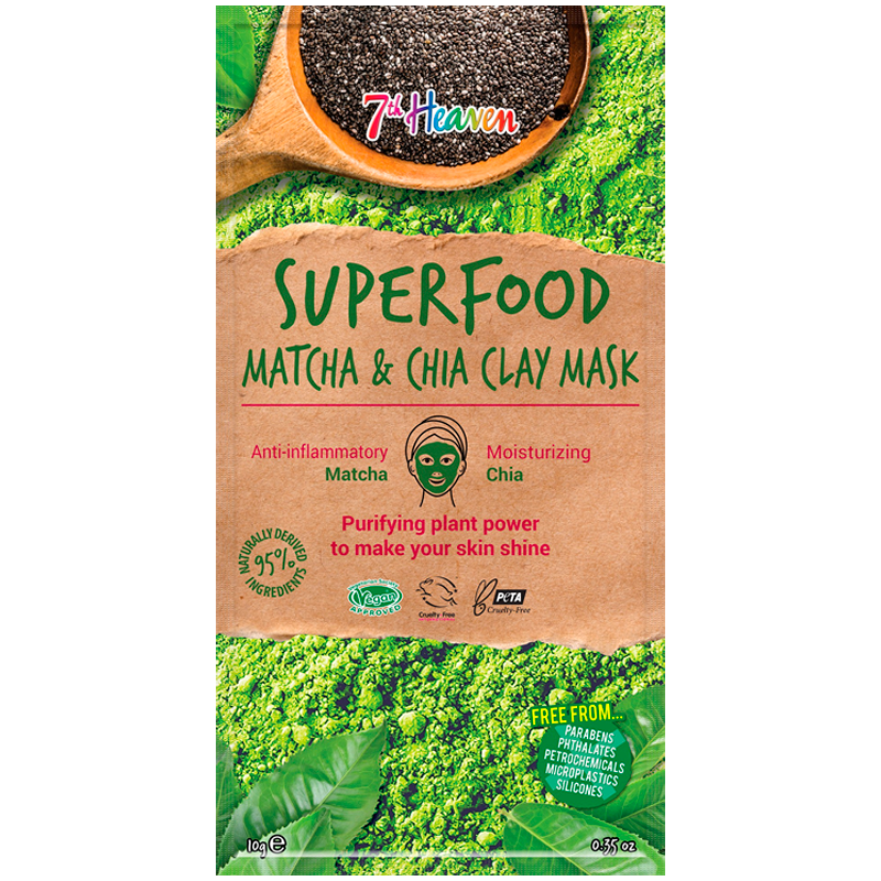 7th Heaven Superfood Matcha & Chia Clay Mask - 10 g