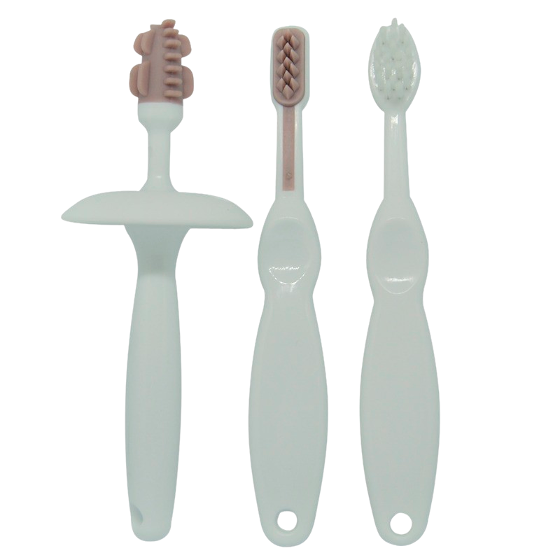 Oopsy Trænings Tandbørste Sæt Blomme - 1 stk.