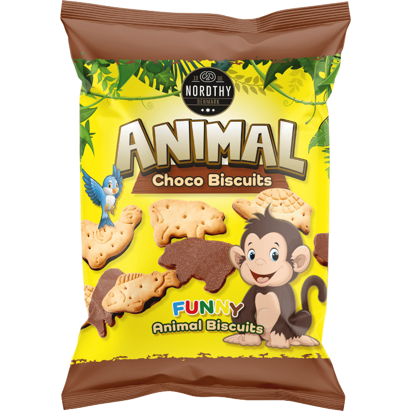 Nordthy Animal Choco Biscuits (150 g)