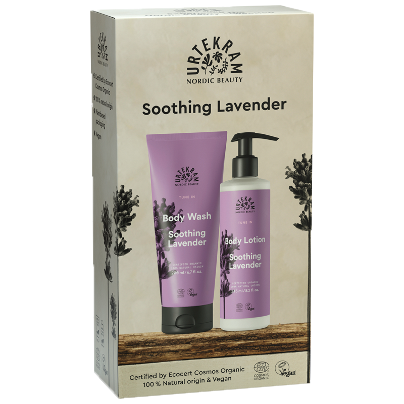 Urtekram Gaveæske Soothing Lavender Body Lotion & Body Wash - 1 stk
