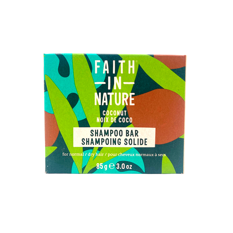 Faith In Nature Shampoobar Kokos & Sheasmør - 85 g.