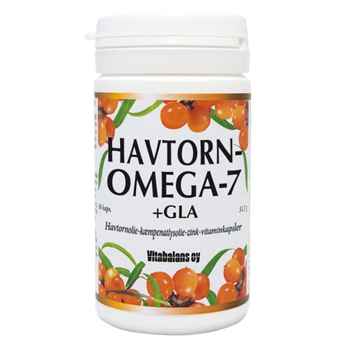 Vitabalans Havtorn omega 7 + GLA - 60 kaps.