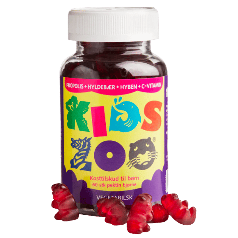 Kids Zoo Vegetabilsk Hyldebær/propolis - 60 stk.