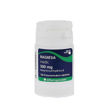 Magnesia 500mg - 100 stk.