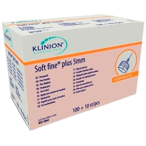 Klinion Soft Fine Plus Penkanyle (5 x 0,23mm) (110 stk)