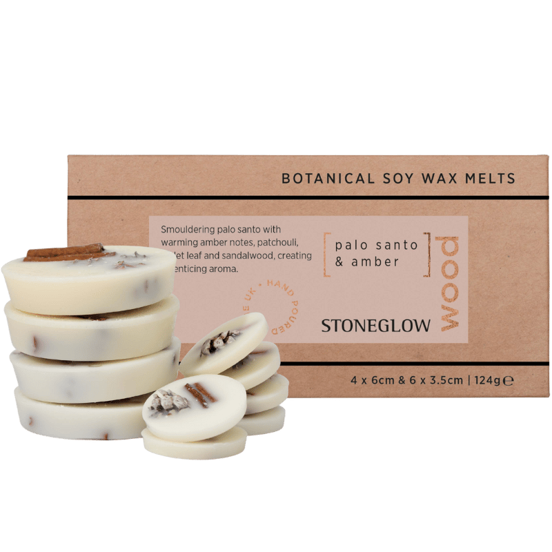 Ambience Stoneglow Vegansk Soja Duftvoks Palo Santo & Amber (10 stk)