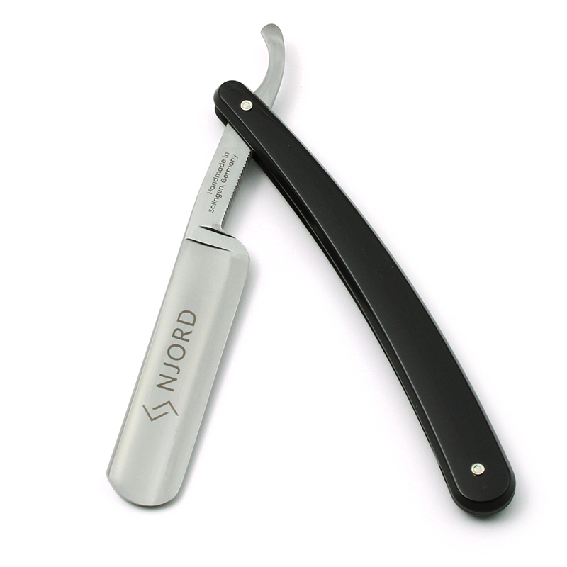 Njord Straight Razor (Black Handle) 5/8" (1 stk)