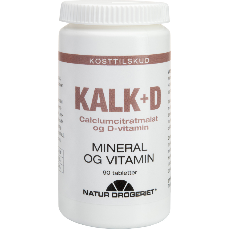 Natur Drogeriet Kalk + D tabletter - 90 tabs.