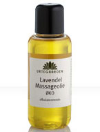 Urtegaarden Lavendel Massageolie Ø - 100 ml.