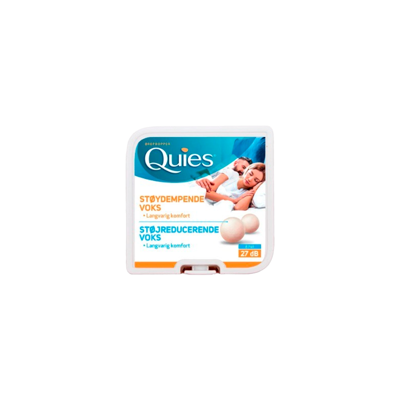 Quies Ørepropper Naturlig Voks m. 8 Par - 1 stk