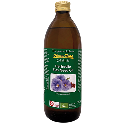 Oil of life ren hørfrø Øko. - 500 ml.