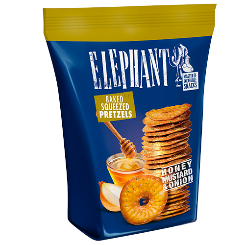 Elephant Pretzels Honey Mustard & Onion (160 g)