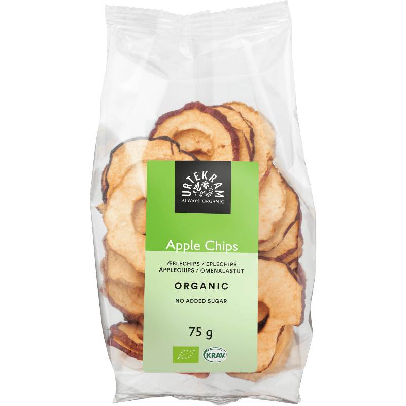 Urtekram Æblechips - 75 g