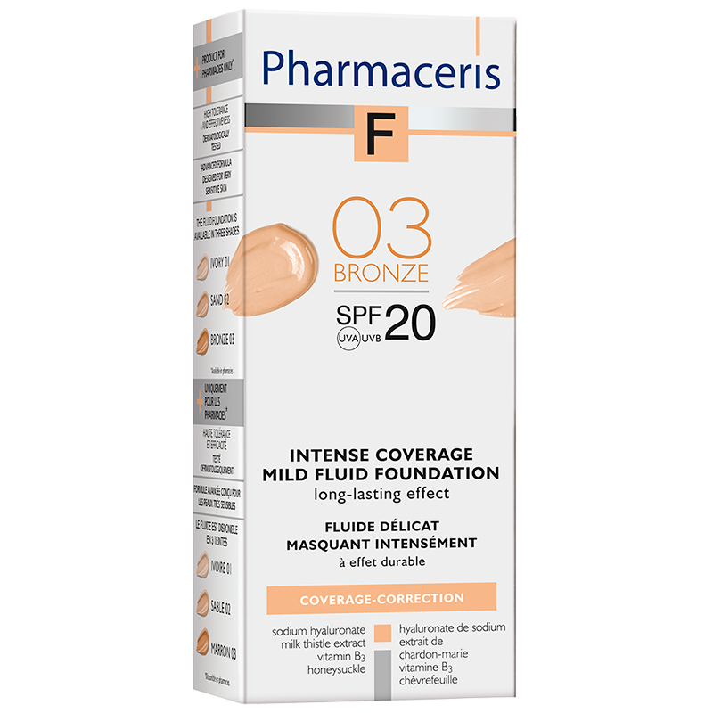Pharmaceris F - Intensivt Dækkende Foundation SPF 20 Bronze 03 (30 ml)