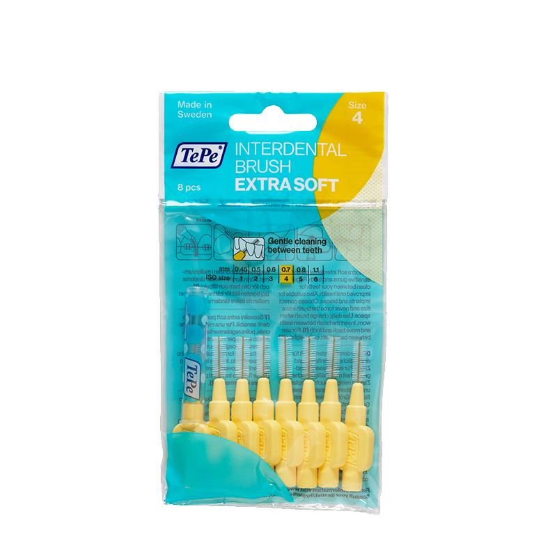 TePe Mellemrumsbørste Extra Soft Gul - 8 stk