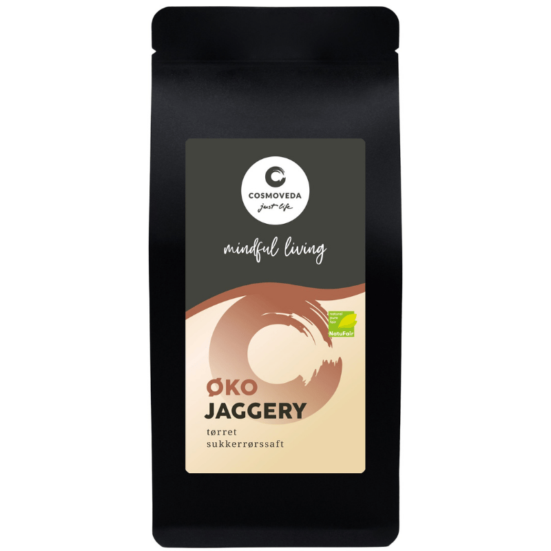 Cosmoveda Jaggery Tørret Sukkerrørsaft Ø (400 g)