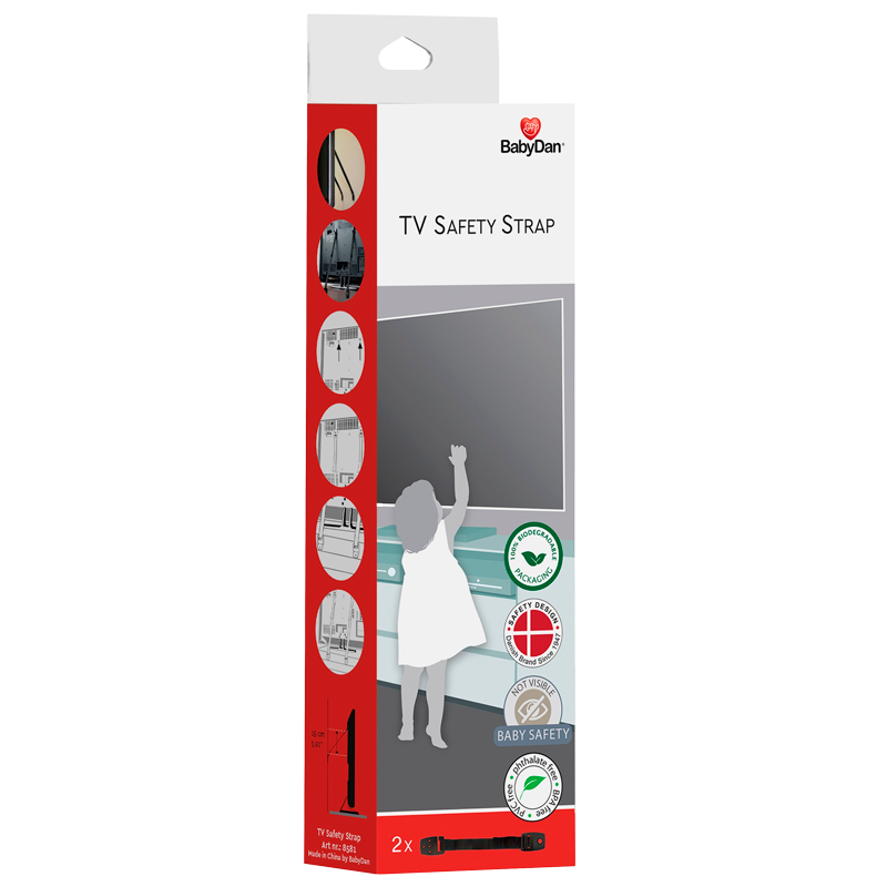 BabyDan TV Safety Strap - 2 stk.