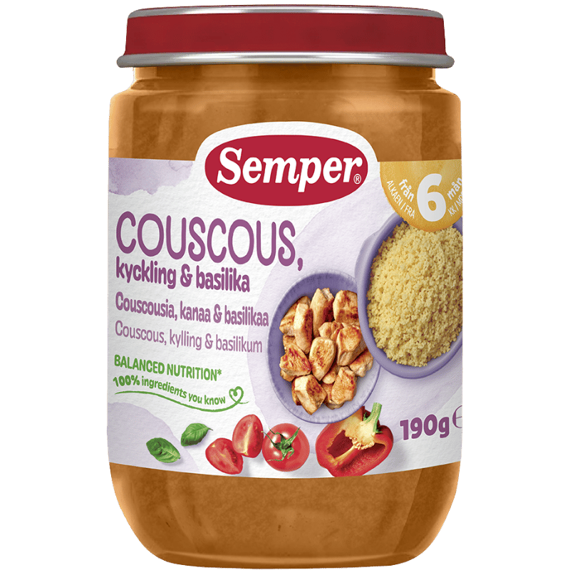 Semper Couscous Med Kylling 6M (190 g)