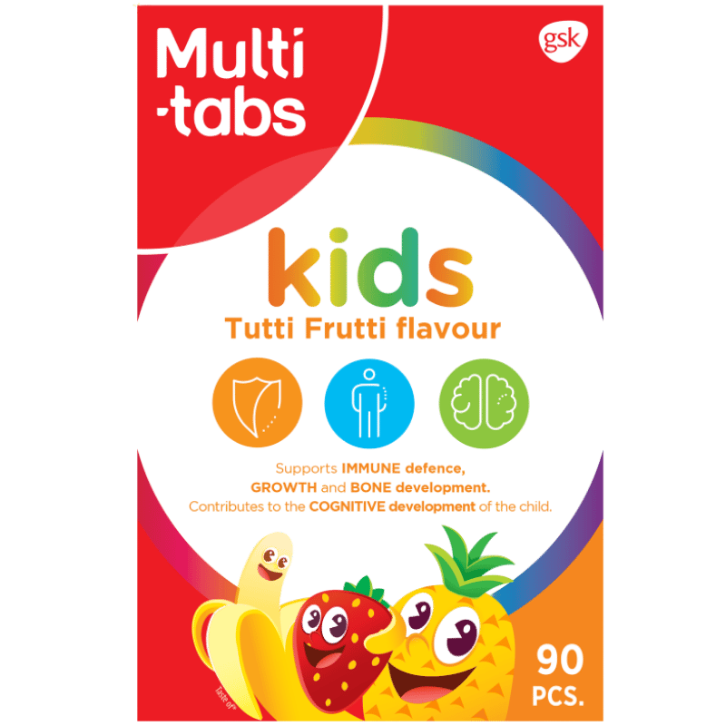 Multitabs Kids Tutti Frutti Tyggetabletter (90 stk)