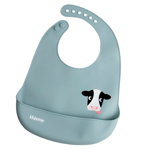 Kidsme Easy Clean Bib Azure (1 stk)