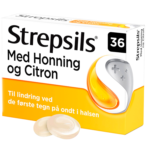 Strepsils Honning/Citron Sugetabletter - 36 stk.