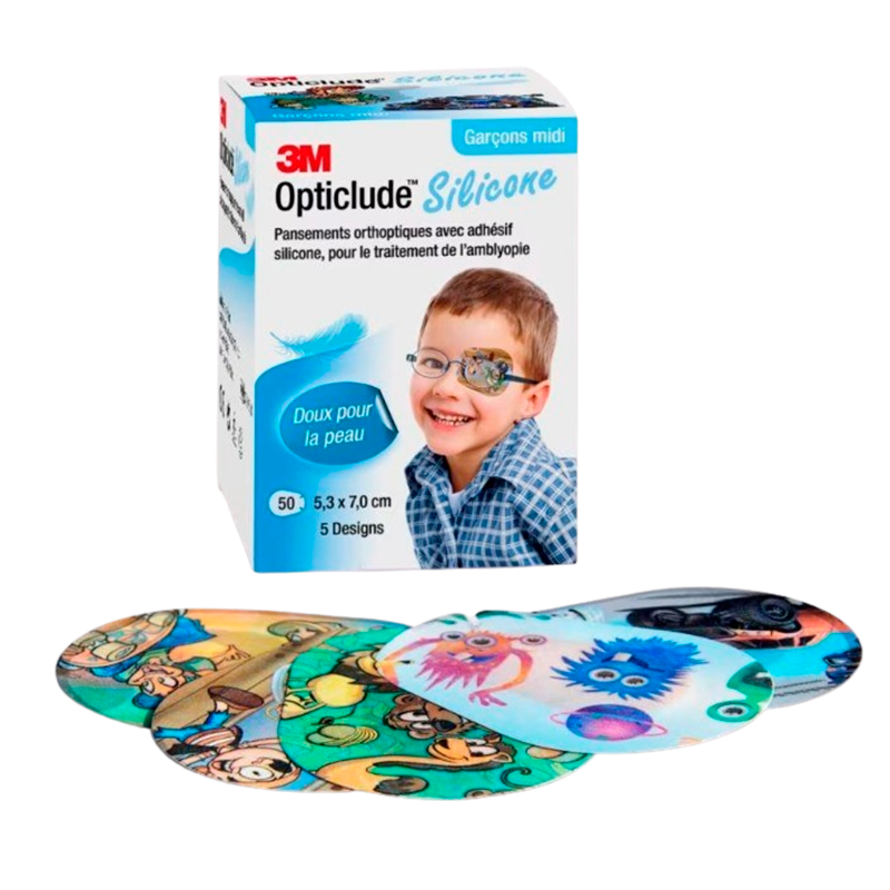 3M Opticlude Silikone Skeleplastre (50 stk)