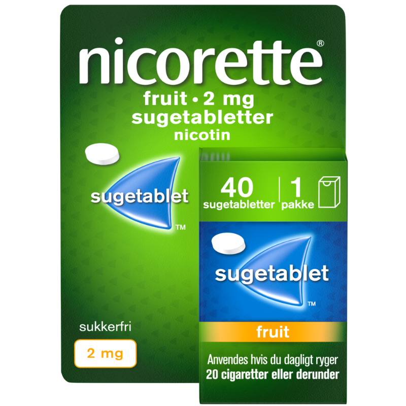 Nicorette Fruit Sugetabletter 2 mg (40 stk)