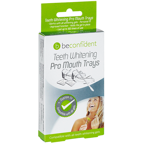 BeConfident Teeth Whitening Pro Mouth Trays W. Pen Applicator (2 stk)