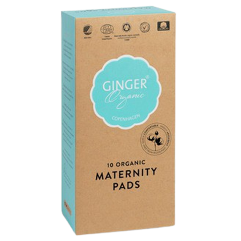 Ginger Organic Efterfødselsbind Ø - 10 stk.