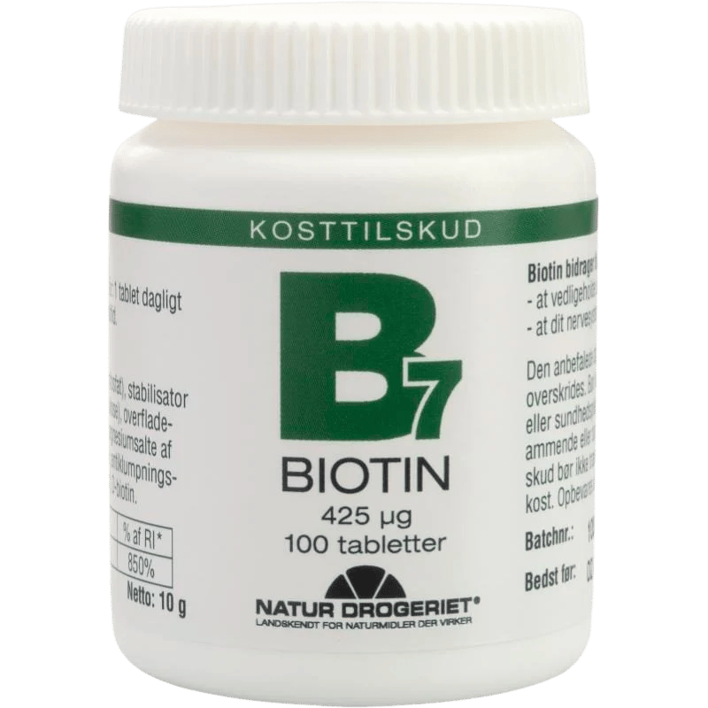 Biotin (B7 vitamin) - 100 tab.