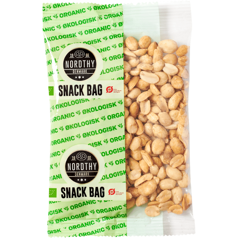 Nordthy Snack Bag Peanuts Ristede & Saltede Ø (200 g)