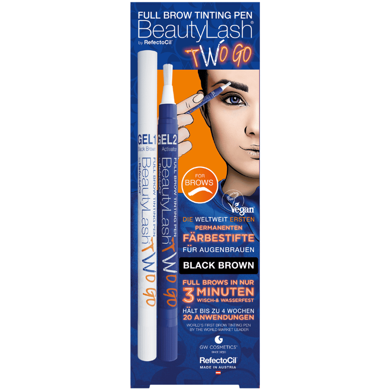 RefectoCil Two Go Brynfarve Black Brown (1 ml)