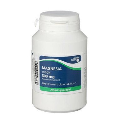 Magnesia 500mg - 200 stk.