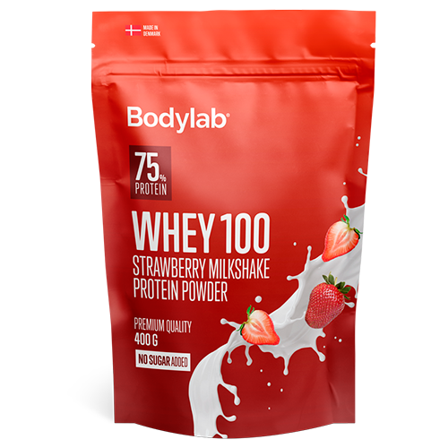 Bodylab Whey100 Proteinpulver Strawberry Milkshake (400 g)