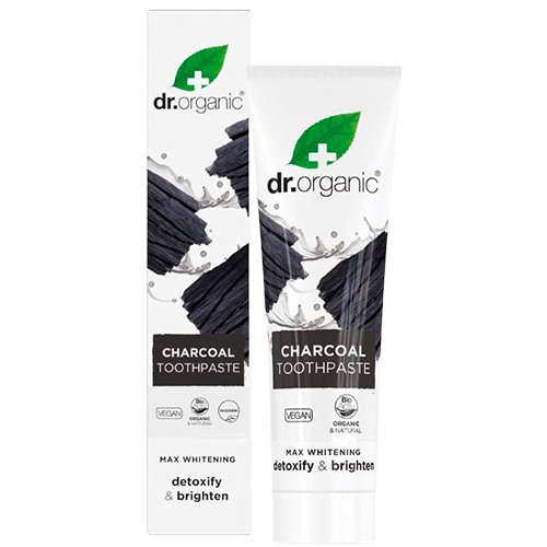 Dr. Organic Tandpasta Extra Whitening Charcoal - 100 ml.