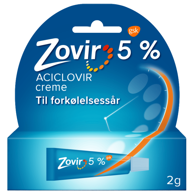 Zovir Creme Til Forkølelsessår 5% Tube (2 g)