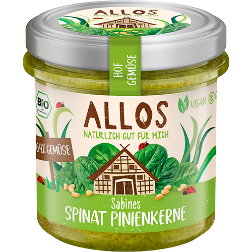 Smørepålæg Spinat & Pinje- kerner Ø Farm Vegetables Allos