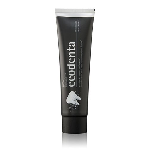 Ecodenta Tandpasta m. sort kul u. flour (1 stk)